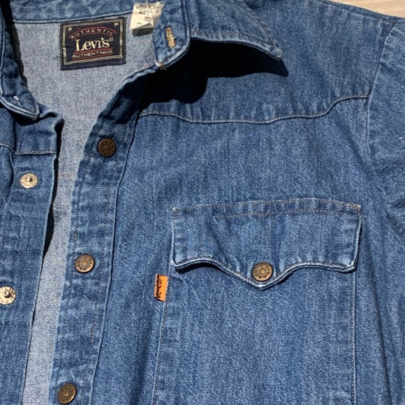 Rare Vintage Levi’s Women Small Denim Button Up Long Sleeve - Picture 7 of 14